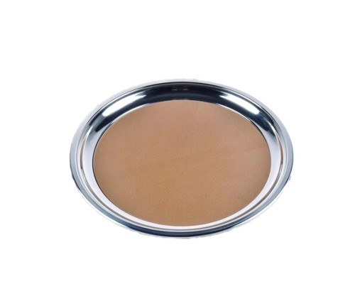 Поднос прорезиненный 34 см h2,3 см круглый нерж. P.L.- Barbossa