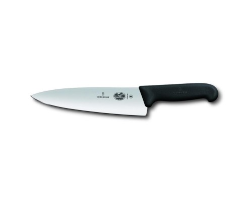 Нож поварской 20 см фиброкс ручка черная Victorinox Fibrox