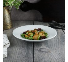 Тарелка глубокая 200 мл d 23 см h3,5 см белая фарфор Glory P.L. Proff Cuisine [4]