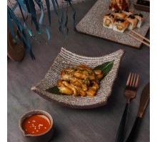 Блюдо прямоугольное 18*17 см h6,5 см Brown Untouched Taiga P.L. Proff Cuisine [1]