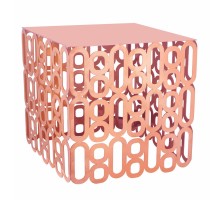 Подставка фуршетная стойка 25,5*25,5 см h25,5 см квадрат Copper перфорация металл P.L. Hotelware