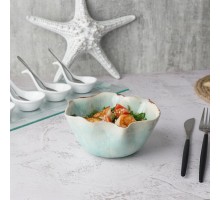 Салатник 450 мл 14*13,8 см h7 см Sea Blue Flower Frutti di Mare P.L. [1]