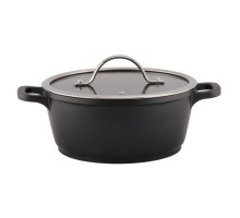 Кастрюля  2,4 л, 21*9 см с крышкой New Kitchen Standard алюм. с антиприг. покрытием ИНДУКЦИЯ P.L.