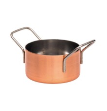 Кастрюля для подачи 11 см h6 см круглая Copper нерж. цвет медь P.L. Proff Cuisine