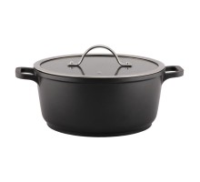 Кастрюля  4,4 л, 25*11,4 см с крышкой New Kitchen Standard алюм. с антиприг. покрытием ИНДУКЦИЯ P.L.