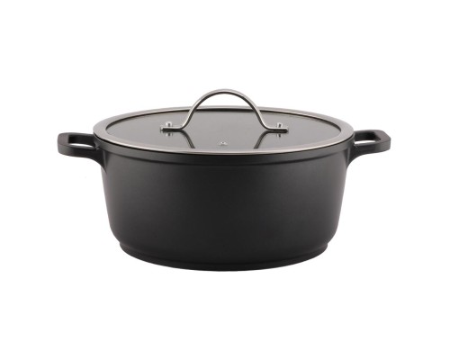 Кастрюля  4,4 л, 25*11,4 см с крышкой New Kitchen Standard алюм. с антиприг. покрытием ИНДУКЦИЯ P.L.