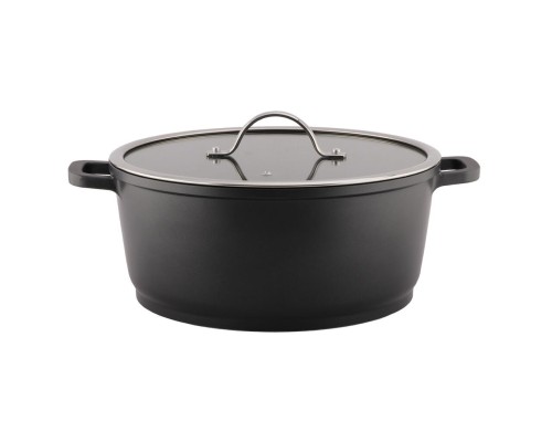 Кастрюля  6,6 л, 29*12,6 см с крышкой New Kitchen Standard алюм. с антиприг. покрытием ИНДУКЦИЯ P.L.