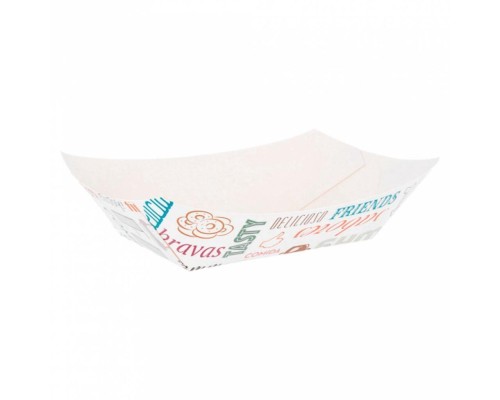 Контейнер для фри/снеков Parole 480 г, горизонтальный 10*6*5 см, 200 шт/уп, картон, Garc