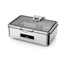 Мармит электрический 9 л 1/1*65 сухой нагрев без воды с откидной крышкой и окном "TERNI" SUNNEX