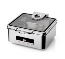 Мармит электрический 5,5 л 2/3*65 сухой нагрев без воды с откидной крышкой и окном "TERNI" SUNNEX