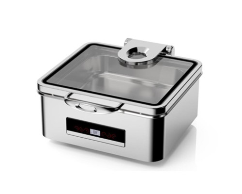 Мармит электрический 5,5 л 2/3*65 сухой нагрев без воды с откидной крышкой и окном "TERNI" SUNNEX