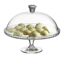 Подставка для торта 32 см h26 см со стеклянной крышкой d 30 см Патиссери Pasabahce