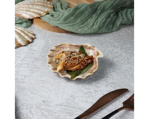 Блюдо для подачи 13*12 см h3 см 50 мл Pearl Shell Frutti di Mare P.L. [1]