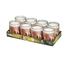 Свеча Bolsius сервировочная в стеклянной банке "Cork", 50 часов горения, 100% парафин, 8