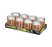 Свеча Bolsius сервировочная в стеклянной банке "Wood", 50 часов горения, 100% парафин, 8