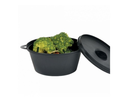 Фуршетная мини-кастрюлька с крышкой, 350 мл, 15,6*10*7,3 см, 6 шт, СВЧ, PP