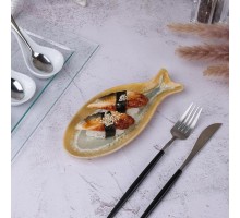Блюдо для подачи 21*9 см h2 см Fish Pearl Blue Frutti di Mare P.L. [1]