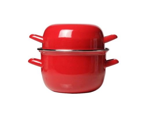 Кастрюля для мидий 2,3 л красная d 20/18,5 см h19 см P.L.