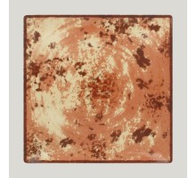 Тарелка RAK Porcelain Peppery квадратная плоская 25*25 см, красный цвет
