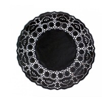 Салфетка ажурная черная d 14 см, 250 шт/уп, Garcia de PouИспания