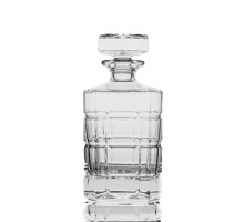 Графин 0,8 л штоф с крышкой King h21 см 10*9,8 см стекло P.L. - BarWare [1]