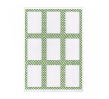 Этикетка бумажная самоклеящаяся белая, 6,3*9 см, 100 листов, 9 наклеек/лист Garcia De Pou