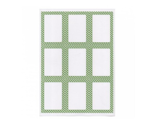 Этикетка бумажная самоклеящаяся белая, 6,3*9 см, 100 листов, 9 наклеек/лист Garcia De Pou