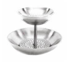 Этажерка 2 яруса d 39,6/26,4 см h29 см для подачи морепродуктов нерж/алюм. P.L. Hotelware