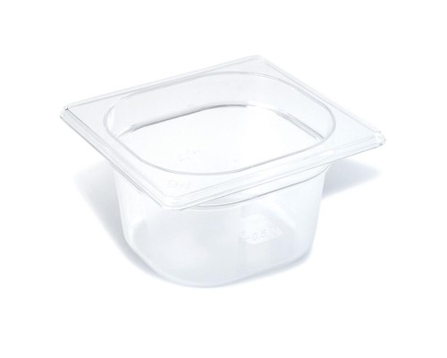 Гастроемкость 1/6 h65 мм поликарбонат 176*162*65 мм прозрачная 1 л P.L.