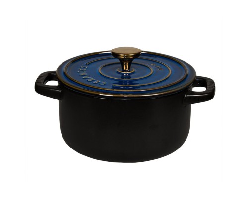 Кастрюля  2,7 л, 19*11 см с крышкой керамическая Style Buffet New Kitchen P.L. Proff Cuisine