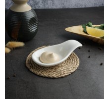 Соусник 25 мл 12*7 см h3 см Mini Mix с ручкой белый фарфор P.L. Proff Cuisine [6]