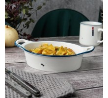 Блюдо овальное 25*16,1 см h5,5 см 880 мл с ручками Bakery Fusion P.L. Proff Cuisine [1]