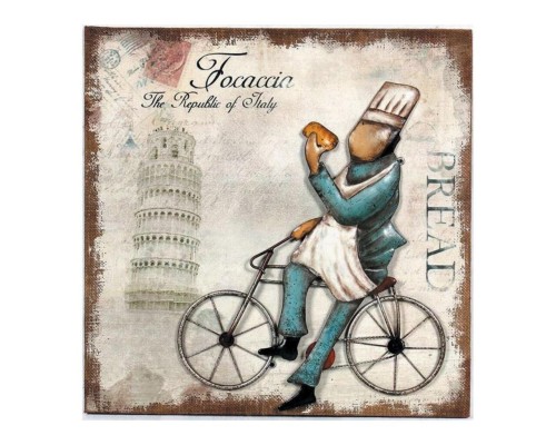Картина "Focaccia", р-р 50*50*4,5 см, P.L. Proff Cuisine