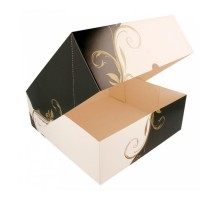 Коробка для торта 28*28*10 см, белая, картон 275 г/см2, Garcia de PouИспания