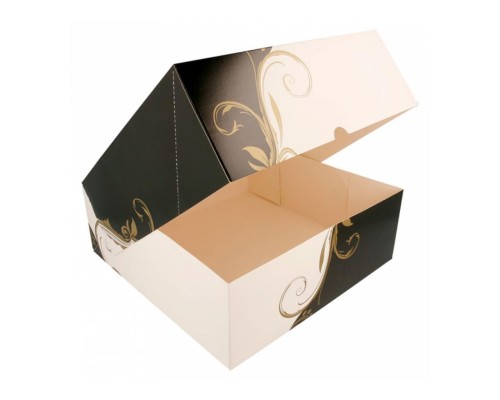 Коробка для торта 28*28*10 см, белая, картон 275 г/см2, Garcia de PouИспания