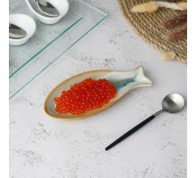 Блюдо для подачи 15,6*6,6 см h1,5 см Fish Pearl Blue Frutti di Mare P.L. [1]