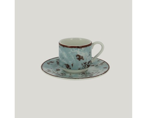 Блюдце RAK Porcelain Peppery для чашки 13 см, h 1,7 см, голубой цвет
