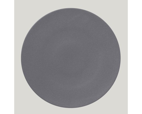 Тарелка RAK Porcelain NeoFusion Stone круглая плоская 29 см (серый цвет)