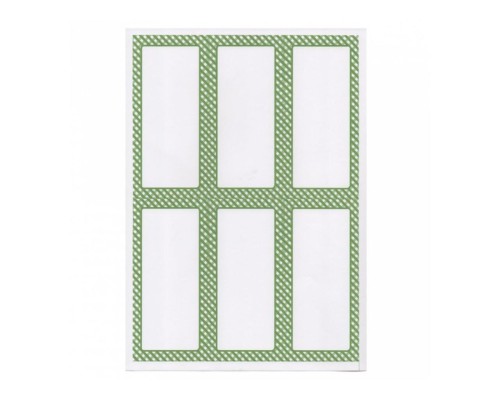 Этикетка бумажная самоклеящаяся белая, 6,2*13,5 см, 100 листов, 6 наклеек/лист Garcia De Pou