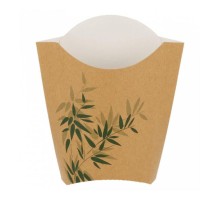 Контейнер картонный Feel Green вертикальный для картофеля фри, 165 гр, 13,5*8,5*16 см, 2