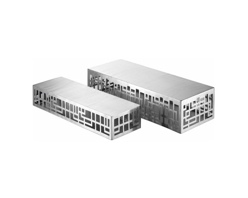 Подставка фуршетная стойка 51*15 см h9 см прямоуг. перфорация нерж. P.L. Hotelware