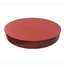 Доска колода разделочная d 500 мм h18 мм круглая красная пластик P.L. Proff Cuisine