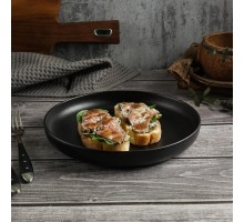 Тарелка с бортом d 23 см h3,5 см 600 мл Black Sand Fine Plus Noble [4]