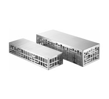 Подставка фуршетная стойка 55*21 см h13 см прямоуг. перфорация нерж. P.L. Hotelware