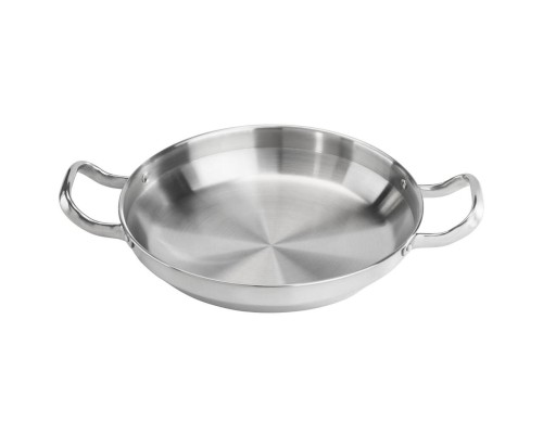 Сковорода для подачи 23 см h5,2 см 1600 мл круглая нерж. 2 ручки P.L. Proff Cuisine