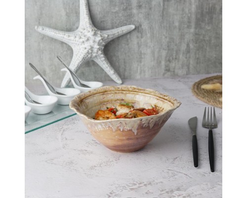 Салатник 450 мл d 17,5 см h7,5 см Pearl Coral Flower Frutti di Mare P.L. [4]