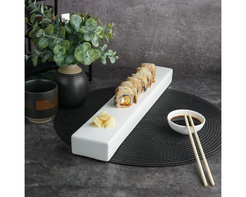 Блюдо прямоугольное 43*7 см h3,5 см White Matt Panasia P.L. Proff Cuisine [1]