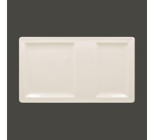 Тарелка прямоугольная 2-секционная RAK Porcelain Classic Gourmet 37*21 см