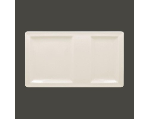 Тарелка прямоугольная 2-секционная RAK Porcelain Classic Gourmet 37*21 см