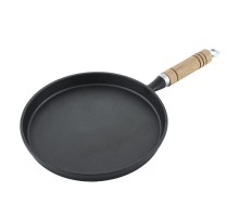 Сковорода для блинов 20 см h2 см чугун с дерев. ручкой черная ИНДУКЦИЯ P.L. Proff Cuisine